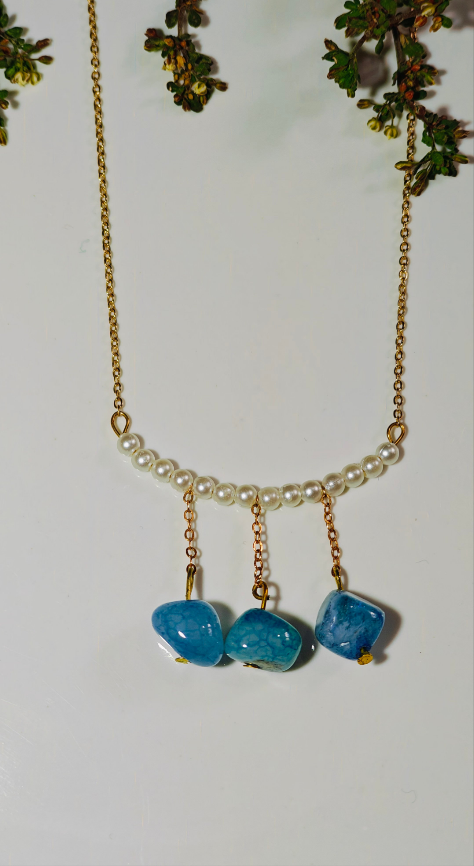 Ocean Drops Pearl Necklace