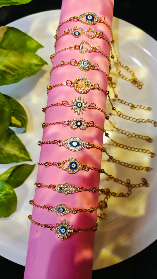 Evil Eye Charm Bracelets – Elegant Protection Collection