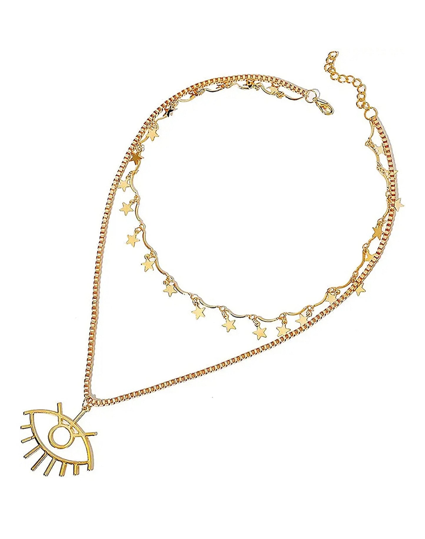 CHARM LAYERED NECKLACE (Gold Plated)