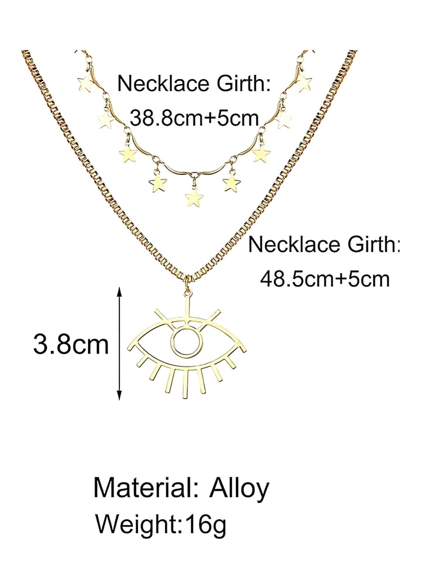 CHARM LAYERED NECKLACE (Gold Plated)