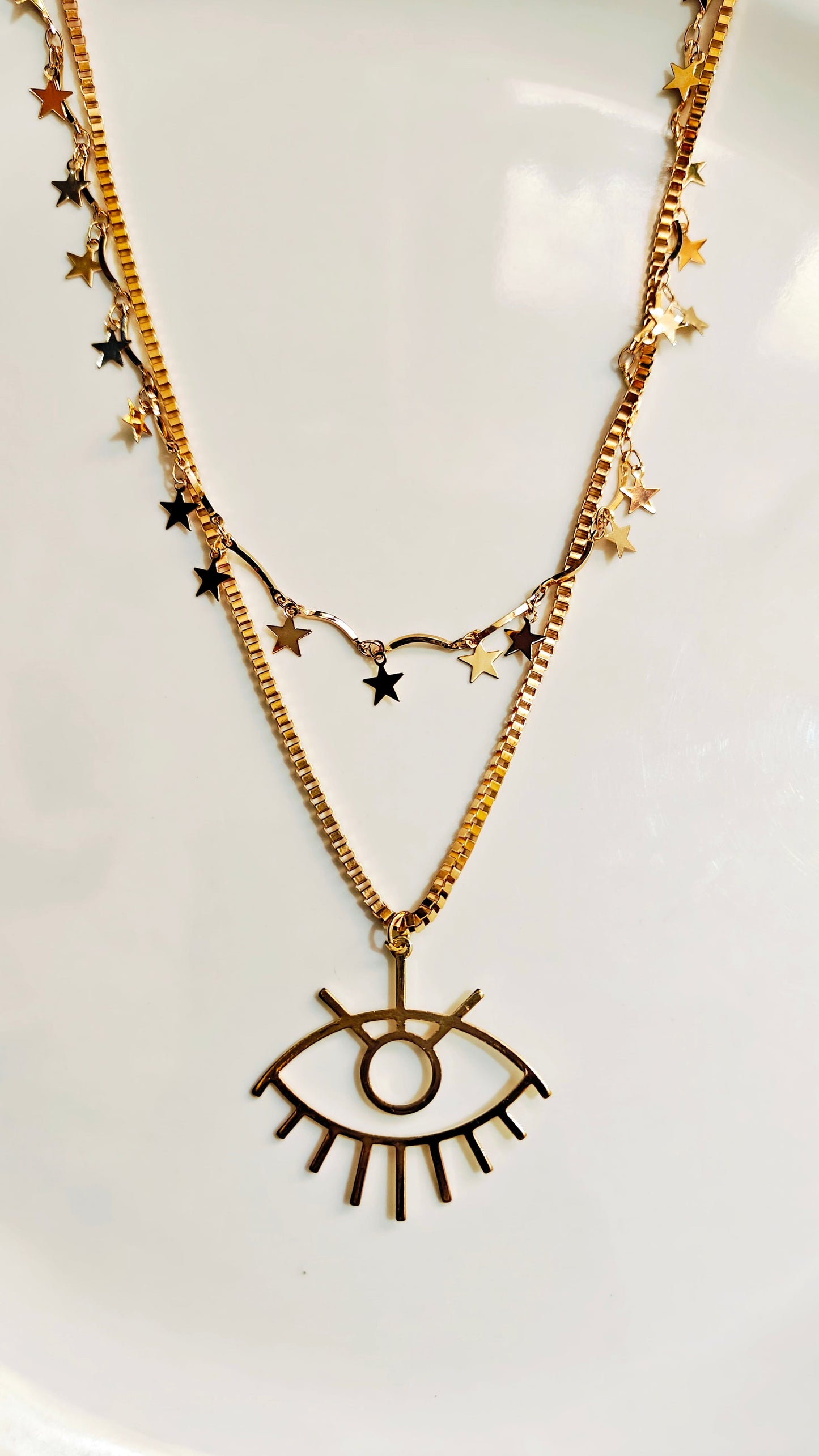 CHARM LAYERED NECKLACE (Gold Plated)