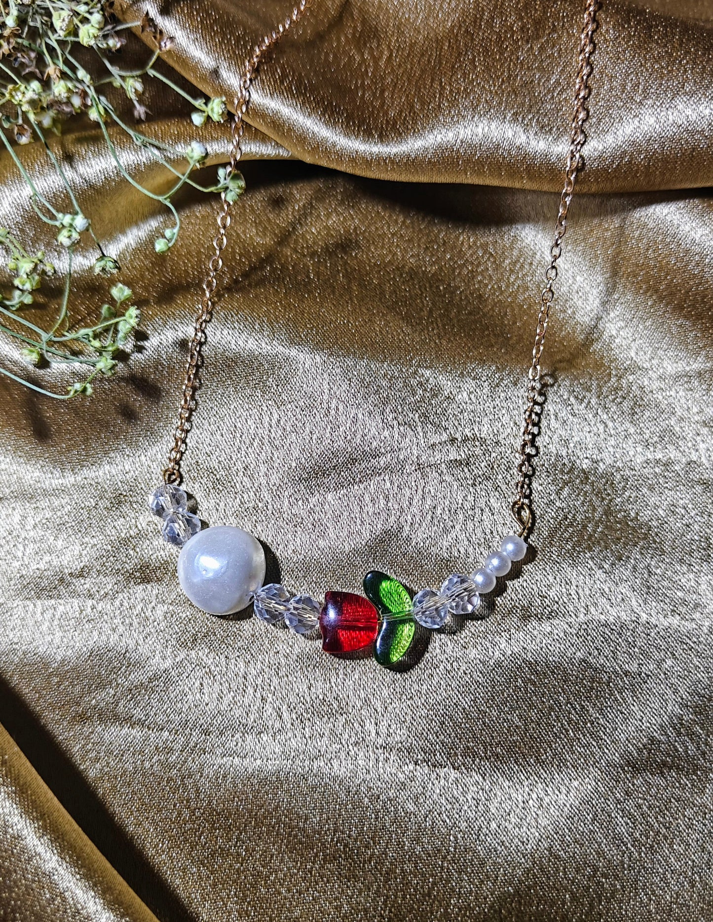 Glass Tulip Garden Necklace