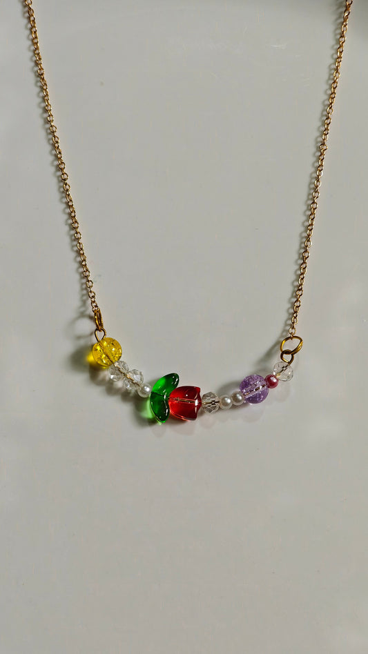 Tulip Garden Charm Necklace