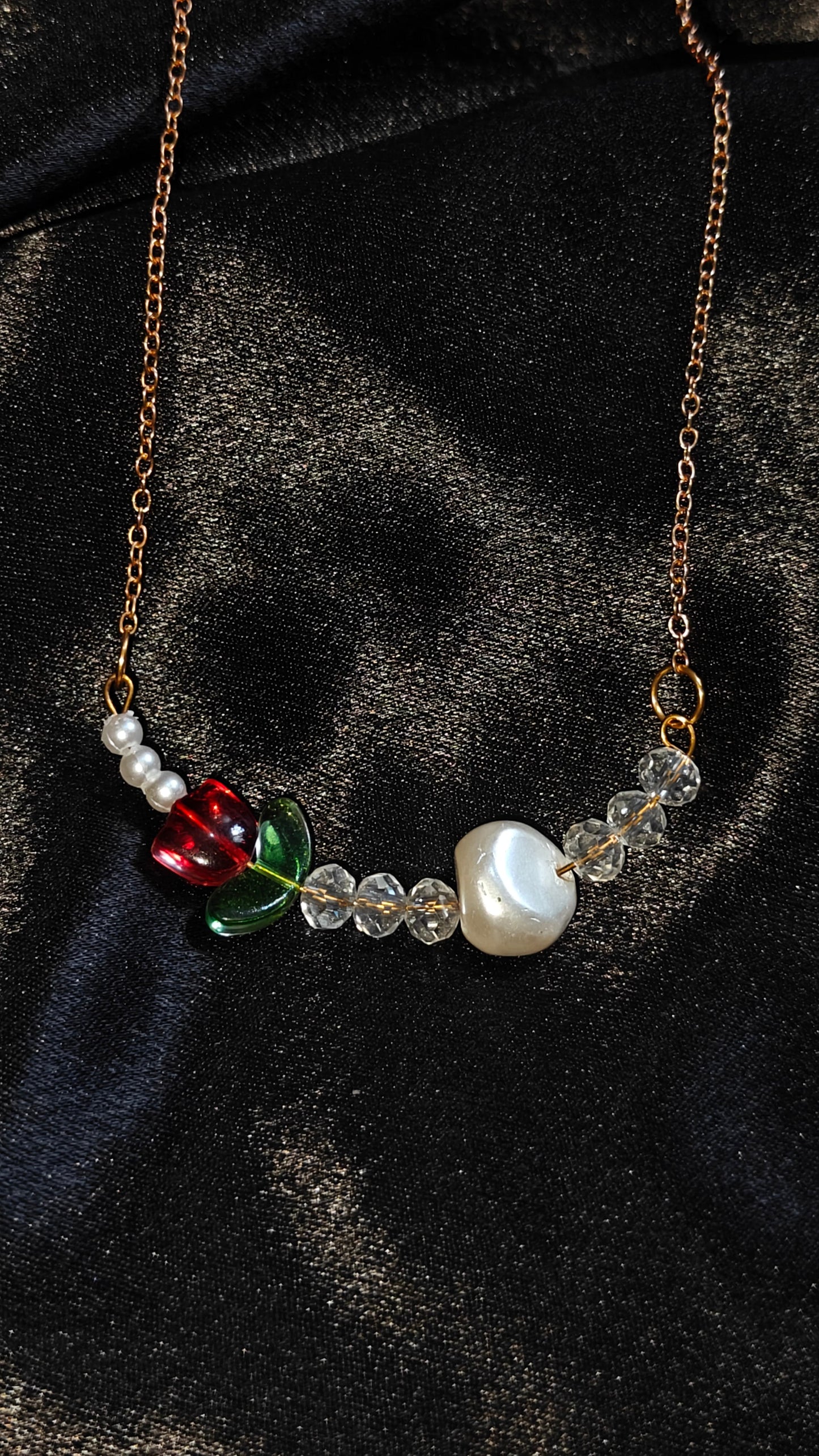 Glass Tulip Garden Necklace