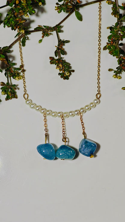 Ocean Drops Pearl Necklace