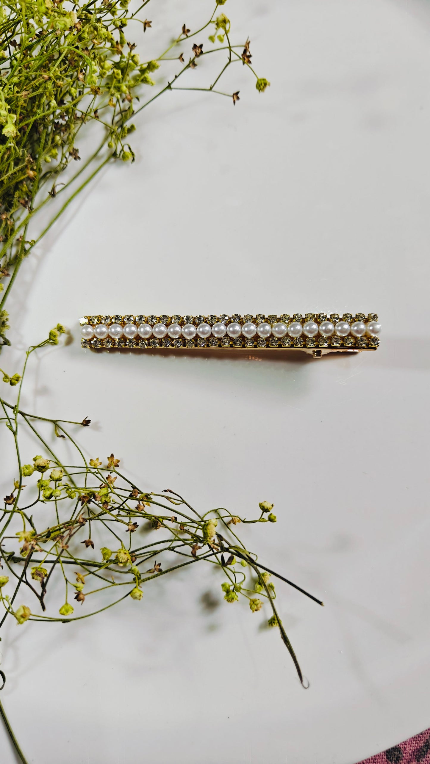 Elegant Pearl & Gem Hair Clip - Randomly any 2