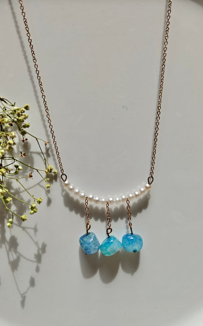 Ocean Drops Pearl Necklace