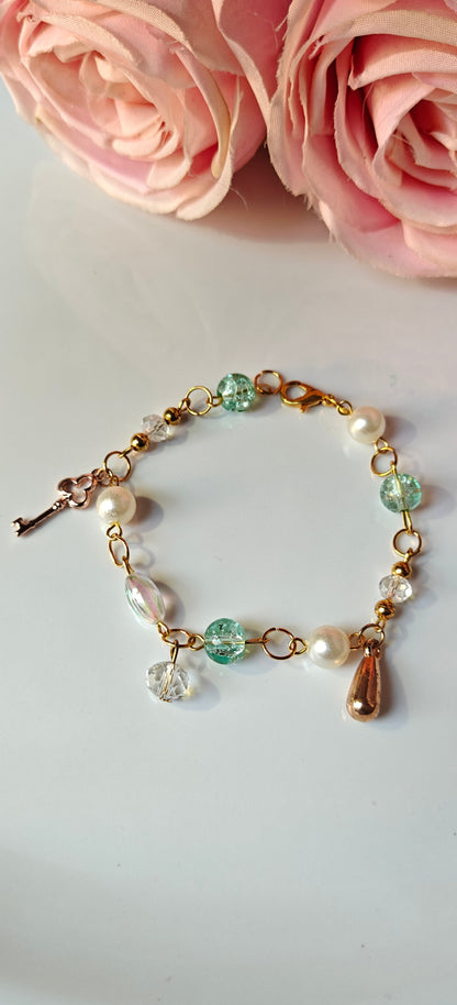 Pastel Charm Crystal Beaded Bracelets