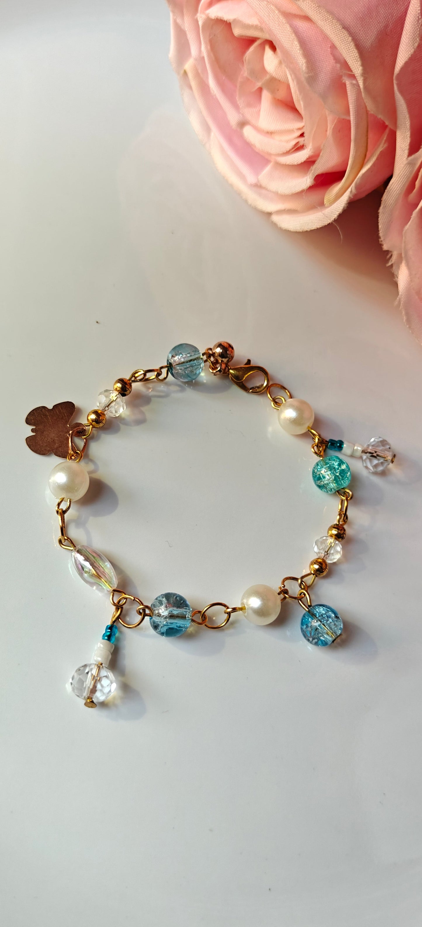 Pastel Charm Crystal Beaded Bracelets