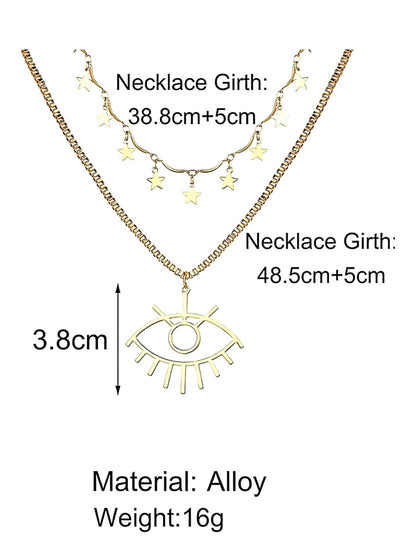 CHARM LAYERED NECKLACE (Gold Plated)