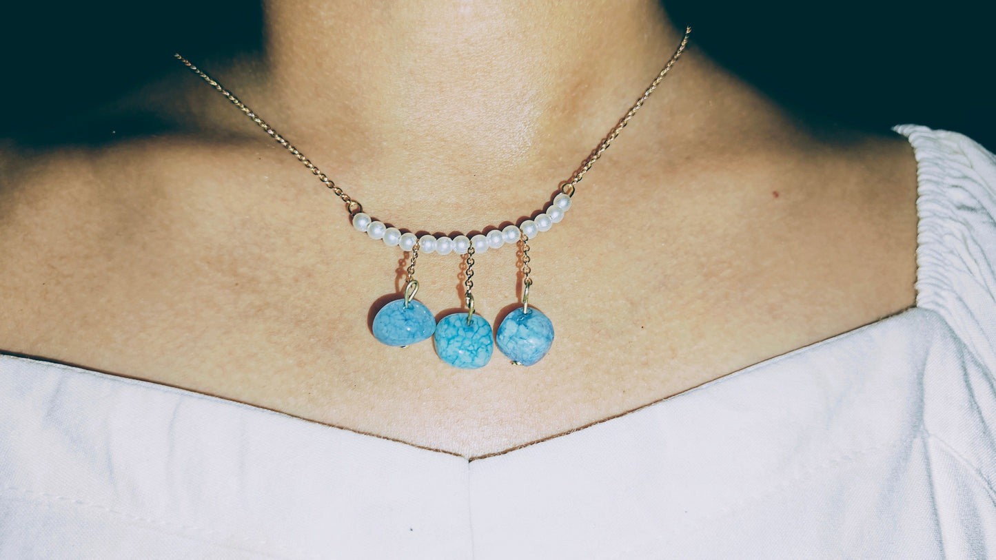 Ocean Drops Pearl Necklace