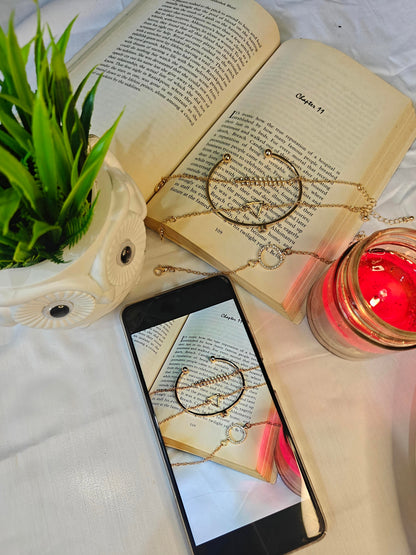 GEOMETRY BRACELET SET (Gold Platted)